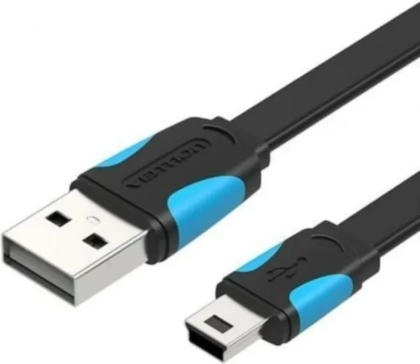 Cable USB 2.0 Mini USB/M a USB/M 1 M Negro Vention