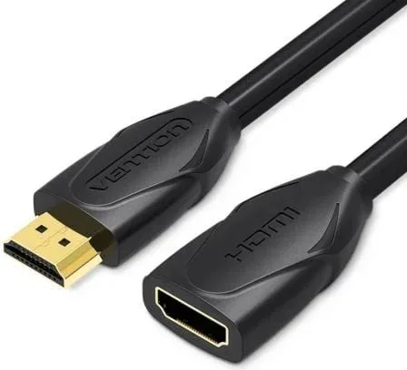 Cable Alargador HDMI Vention VAA-B06-B300/ HDMI Macho - HDMI Hembra/ 3m/ Negro