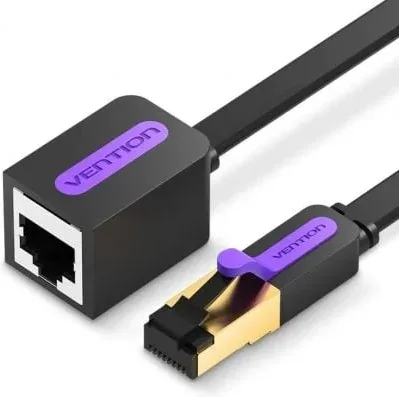 Cable Alargador de Red RJ45 UTP Vention ICBBH Cat.7/ 2m/ Negro