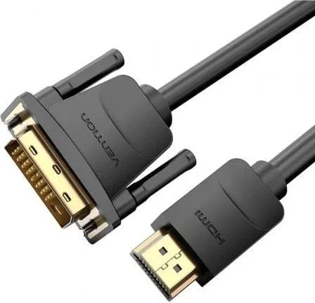 Cable Conversor Vention ABFBI/ DVI Macho - HDMI Macho/ 3m/ Negro