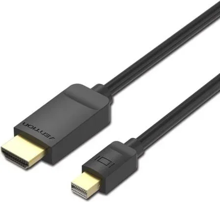 Cable Conversor Vention HABBG/ Mini DisplayPort Macho - HDMI Macho/ 1.5m/ Negro