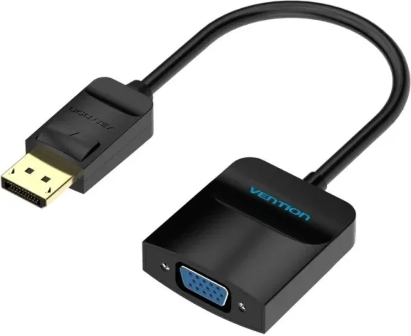 Conversor DisplayPort/M a VGA/H 0.15 M Negro Vention