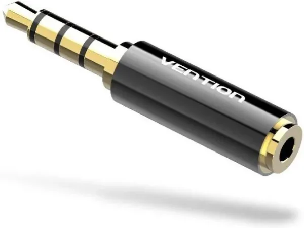 Adaptador Jack Vention BFBB0/ Jack 3.5 Macho - Jack 2.5 Hembra/ Negro