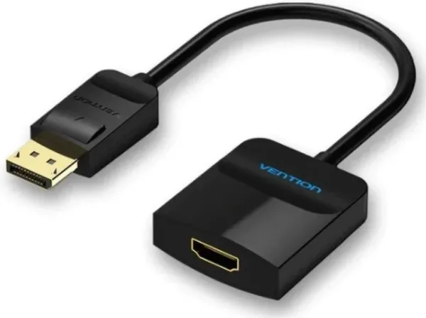 Conversor DisplayPort/M a HDMI/H 0.15 M Negro Vention