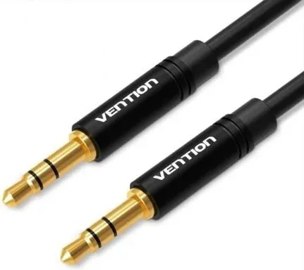Cable Estéreo Vention BAKBF/ Jack 3.5 Macho - Jack 3.5 Macho/ 1m/ Negro