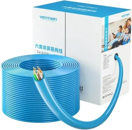 Bobina de Cable RJ45 UTP Vention IHBL305 Cat.6/ 305m/ Azul