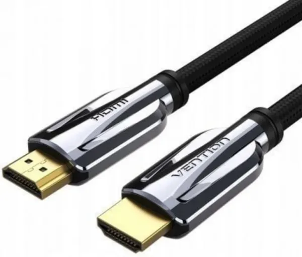 Cable HDMI V2.1 8K M-M Trenzado 1.5 M Negro/Gris Vention