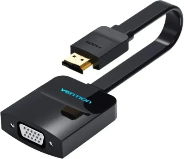 Conversor HDMI/M a VGA/H Jack 3.5/H 0.15 M Negro Vention