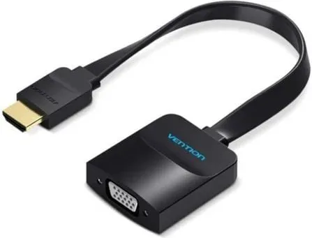 Cable Conversor Vention 74346/ HDMI Macho/ VGA Hembra - Jack 3.5 Hembra/ 20cm/ Negro