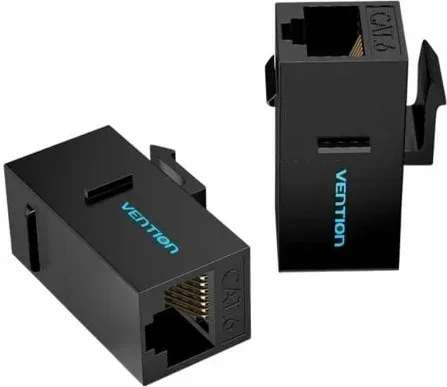 Adaptador Conector RJ45 IPGB0-5 Cat6 UTP/ RJ45 Hembra - RJ45 Hembra/ 5 uds/ Negro