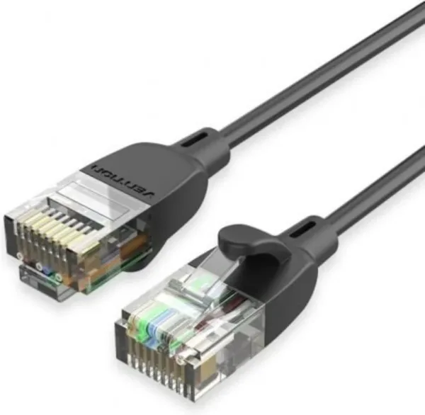 Cable de Red Latiguillo Rj45 Utp Cat6A 10 M Negro Vention