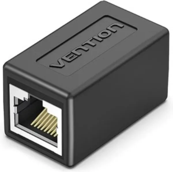 Adaptador Conector RJ45 Vention IPVB0/ Cat.6 FTP/ RJ45 Hembra - RJ45 Hembra/ Negro