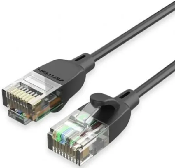 Cable de Red Latiguillo Rj45 Utp Cat6A Awg32 8 M Negro Vention