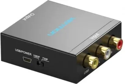 Convertidor RCA a HDMI Vention AEFB0/ RCA Hembra - HDMI Hembra - MiniUSB Hembra