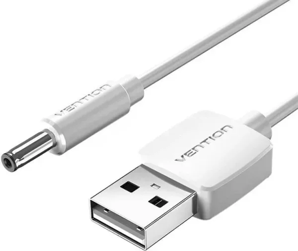 Conversor USB/M DC 3.5 Mm/M 0.5 M Blanco Vention