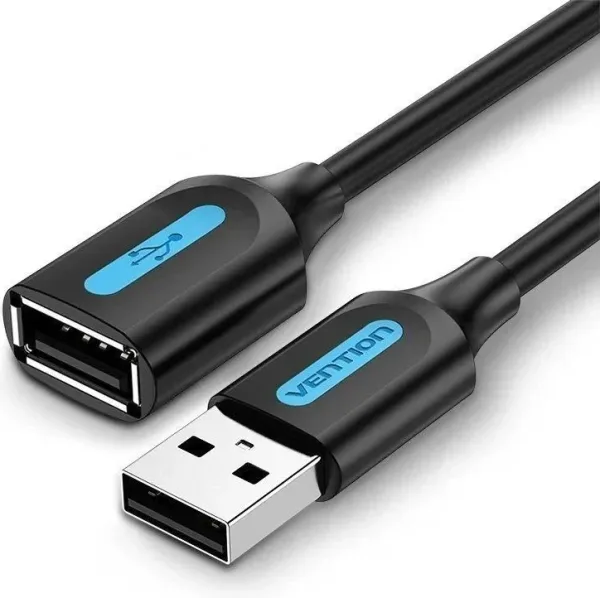 CABLE ALARGADOR USB 2.0 M/H 1.5 M NEGRO VENTION