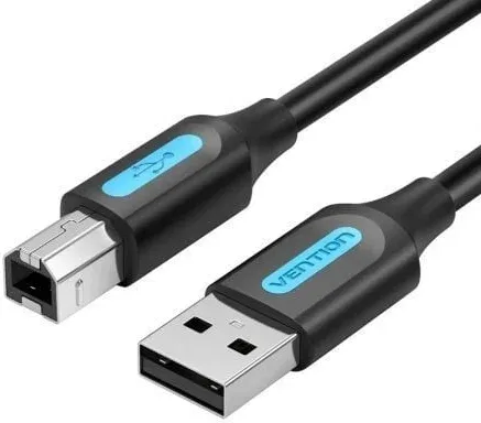 Cable USB 2.0 Impresora Vention COQBJ/ USB Tipo-B Macho - USB Macho/ 480Mbps/ 5m/ Negro