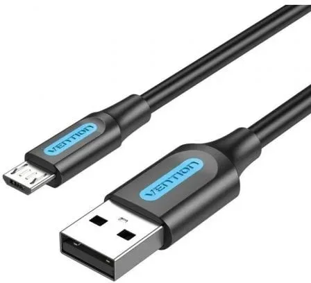 Cable USB 2.0 Vention COLBF/ USB Macho - MicroUSB Macho/ 480Mbps/ 1m/ Negro