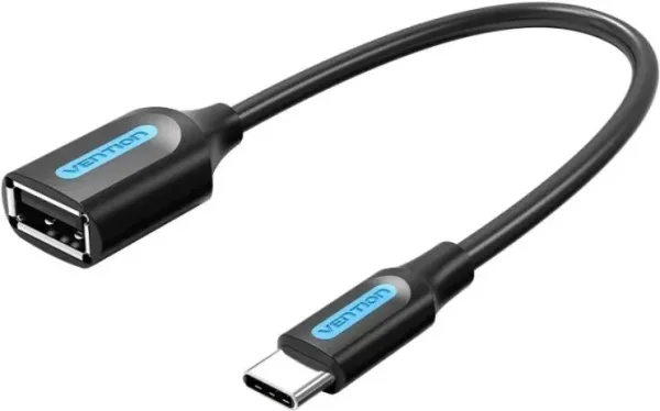 Conversor USB-C/M a USB-A/H 0.15 M Negro Vention