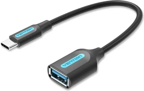 Adaptador USB-C/M 3.1 a USB-A/H Negro Vention
