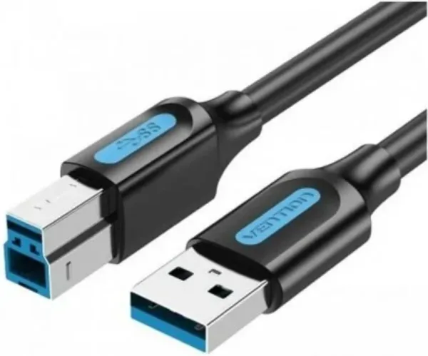 Cable USB 3.0 Tipo-B/M a USB-A/M 0.5 M Negro Vention