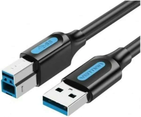 Cable USB 3.0 Tipo-B/M a USB-A/M 3 M Negro Vention