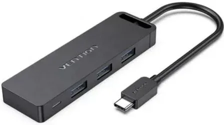 Hub USB Tipo-C Vention TGTBB/ 3xUSB/ 1xUSB Tipo-C/ 1x MicroUSB PD
