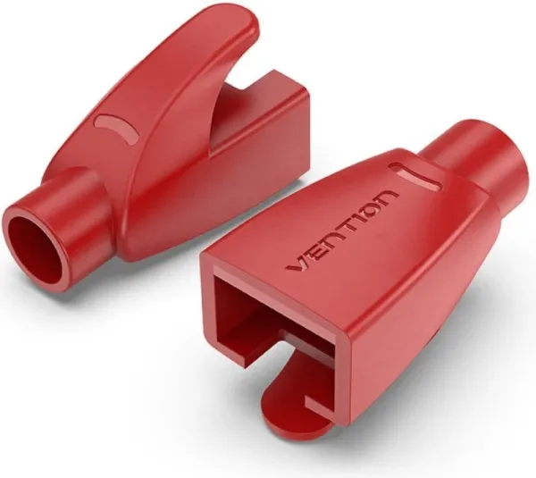 FUNDA PROTECTORA RJ45 (100 Und) ROJO VENTION