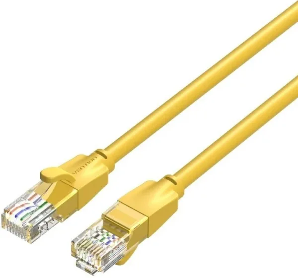 Cable de Red Latiguillo Rj45 Utp Cat6 Awg26 1 M Amarillo Vention
