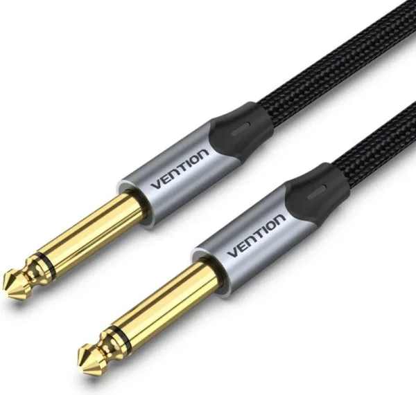 Cable Audio Estereo Jack 6.5/M Jack 6.5/M 1.5 M Gris Vention