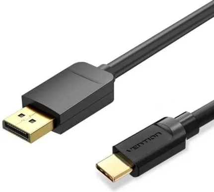 Cable Conversor Vention CGYBF/ USB Tipo-C Macho - DisplayPort Macho/ 1.5m/ Negro