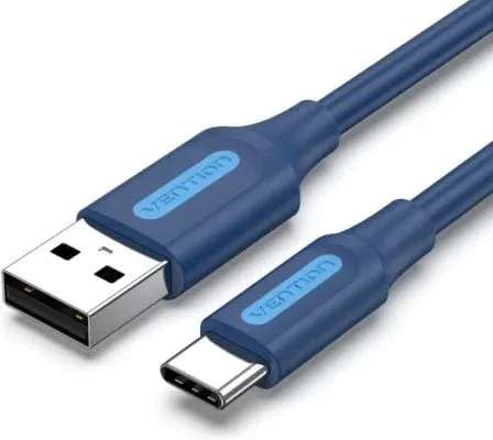 Cable USB 2.0 Tipo-C Vention COKLH/ USB Tipo-C Macho - USB Macho/ 480Mbps/ 2m/ Azul