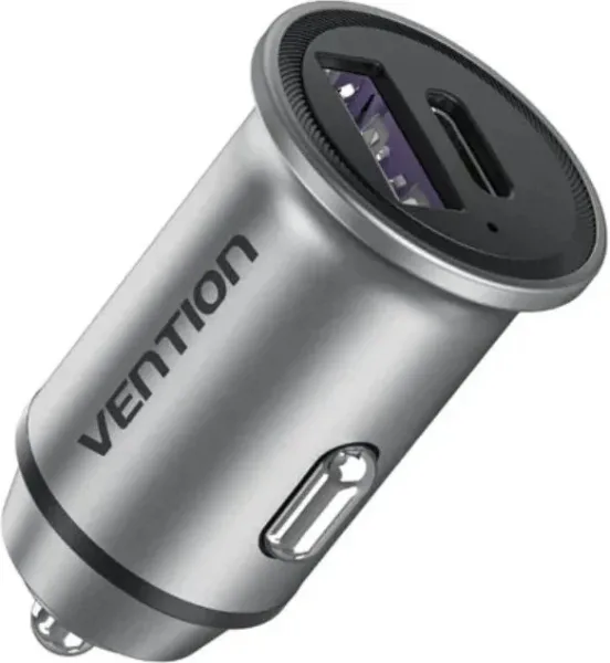 Cargador de Coche Vention FFFH0/ 1xUSB-Tipo C/ 1xUSB/ 30W