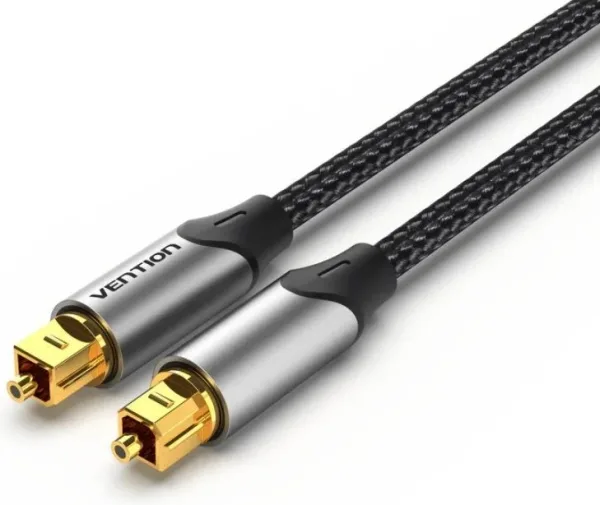 Cable de Audio de Fibra Optica 1.5 M Gris Vention