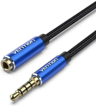 Cable Estéreo Vention BHCLJ/ Jack 3.5 Macho - Jack 3.5 Hembra/ 5m/ Azul