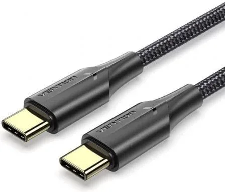 Cable USB 2.0 Tipo-C 3A Vention TAUBG/ USB Tipo-C Macho - USB Tipo-C Macho/ 480Mbps/ 1.5m/ Negro