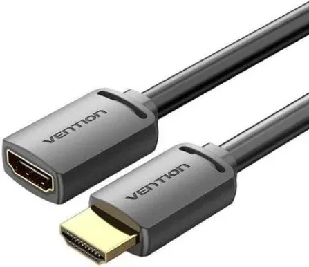 Cable Alargador HDMI 4K Vention AHCBG/ HDMI Macho - HDMI Hembra/ 1.5m/ Negro