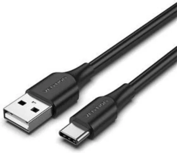 Cable USB 2.0 Tipo USB-C a USB-A 1 M Negro Vention