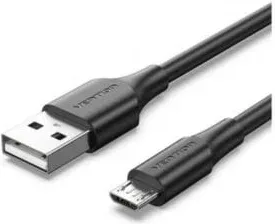 Cable USB 2.0 Vention CTIBC/ USB Macho - MicroUSB Macho/ Hasta 60W/ 480Mbps/ 25cm/ Negro
