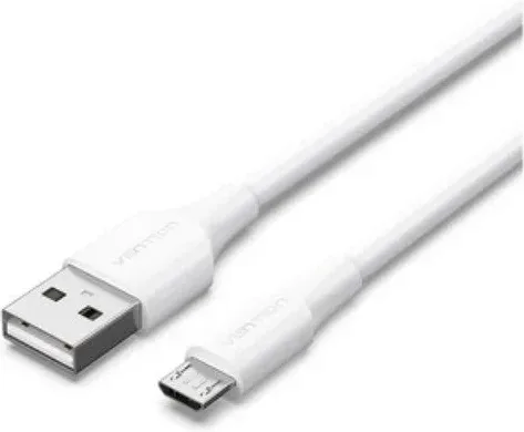 Cable USB 2.0 a Micro USB 1.5 M Blanco Vention