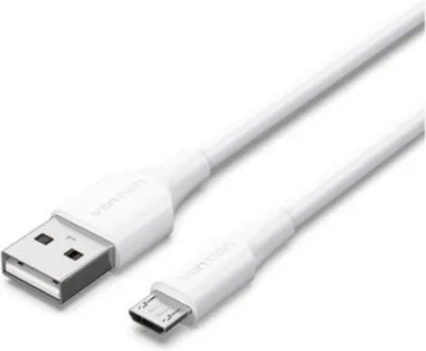 Cable USB 2.0 Vention CTIWH/ USB Macho - MicroUSB Macho/ 480Mbps/ 2m/ Blanco