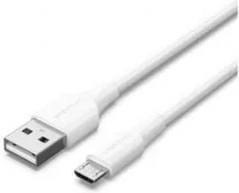 Cable USB 2.0 Vention CTIWI/ USB Macho - MicroUSB Macho/ Hasta 60W/ 480Mbps/ 3m/ Blanco