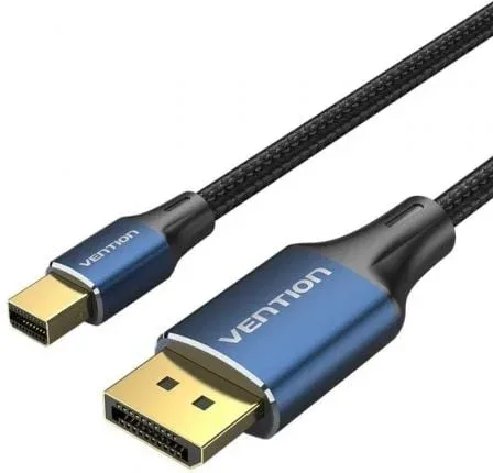 Cable Conversor DisplayPort 1.4 8K Vention HCFLH/ DisplayPort Macho - Mini DisplayPort Macho/ 2m/ Negro y Azul