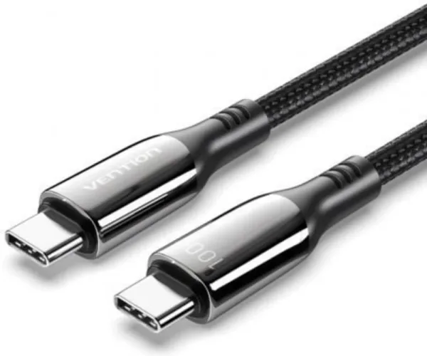 Cable 2.0 USB-C a USB-C 100W 2 M Negro Vention