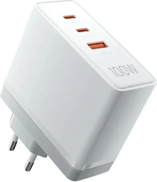 CARGADOR PARED 100W 2xUSB-C/USB-A BLANCO VENTION