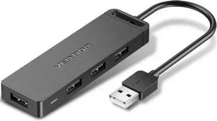 Hub USB 2.0 Vention CHMHB/ 4xUSB/ 1xMicroUSB PD
