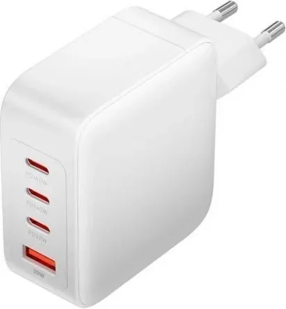 Cargador de Pared GaN Vention FEIW0-EU/ 3xUSB Tipo-C + Cable USB Tipo-C/ 1xUSB/ 140W