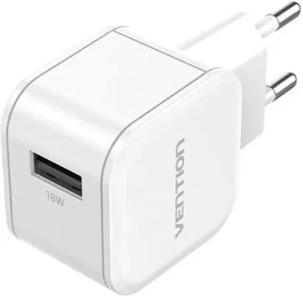Cargador de Pared GaN Vention FEKW0-EU/ 1xUSB/ 18W