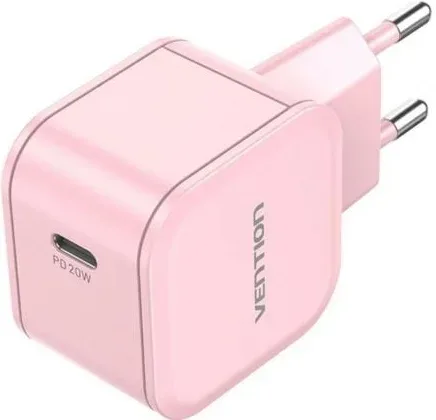Cargador de Pared GaN Vention FEJP0-EU/ 1xUSB Tipo-C/ 20W