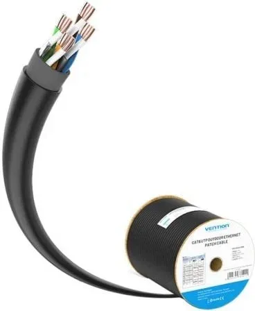 Bobina de Cable RJ45 UTP Vention IHLB305 Outdoor Patch Cat.6/ 305m/ Negro